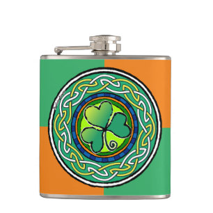 Flasques Irish shamrock