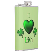 Flasques Irlandais de coeur du vert I (Droite)