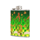 Flasques IRLANDE HARP, OR VERT SHAMROCK St Patrick's Day (Gauche)