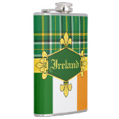 Flasques Irlande National Tartan, drapeau, Personnaliser av (Droite)