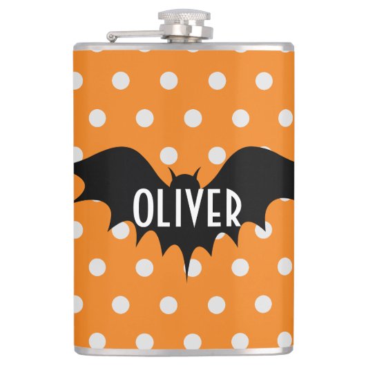 Flasques Itinéraire d'Halloween ou traiter monogramme perso (Devant)