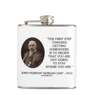 Flasques J.P. Première étape de Morgan vers obtenir quelq