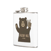 Flasques Jackson Hole Wyoming Peace Bear (Gauche)