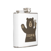 Flasques Jackson Hole Wyoming Peace Bear (Droite)