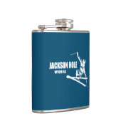 Flasques Jackson Hole Wyoming Skier (Droite)