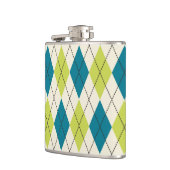 Flasques Jacquard bleu et vert (Gauche)