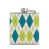 Flasques Jacquard bleu et vert (Dos)