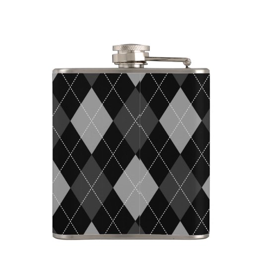 Flasques Jacquard noir et gris (Dos)