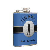 Flasques J'Aime Big Putts Golf Devis Humour Funny Blue Blac (Droite)