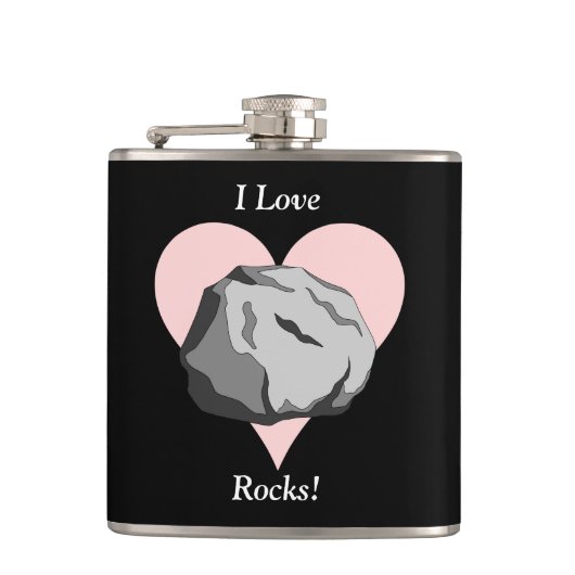 Flasques J'aime des roches ! (Devant)