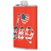 Flasques J'aime le barbecue, patriotique américain (Gauche)