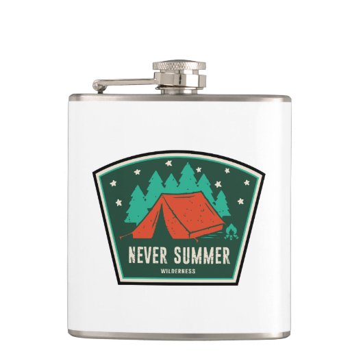 Flasques Jamais été sauvage Colorado Camping (Devant)