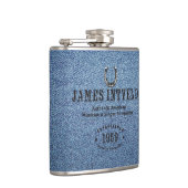 Flasques James Intveld Blue Denim Flask (Droite)