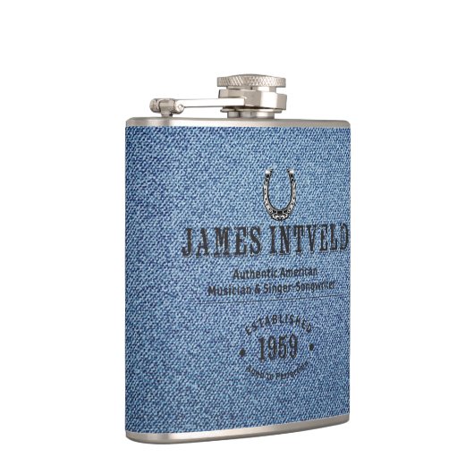 Flasques James Intveld Blue Denim Flask (Droite)