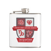 Flasques January (Capricorn) Birthday Crest™ Flask (Devant)