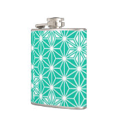 Flasques Japonais Asanoha motif - bleu paon (Gauche)