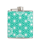 Flasques Japonais Asanoha motif - bleu paon (Devant)