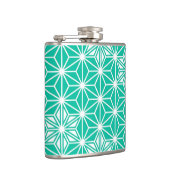 Flasques Japonais Asanoha motif - bleu paon (Droite)