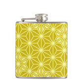 Flasques Japonais Asanoha motif - or moutarde (Devant)