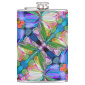 Flasques Jardin de Fleur sauvage de libellules Abstrait Flo (Devant)