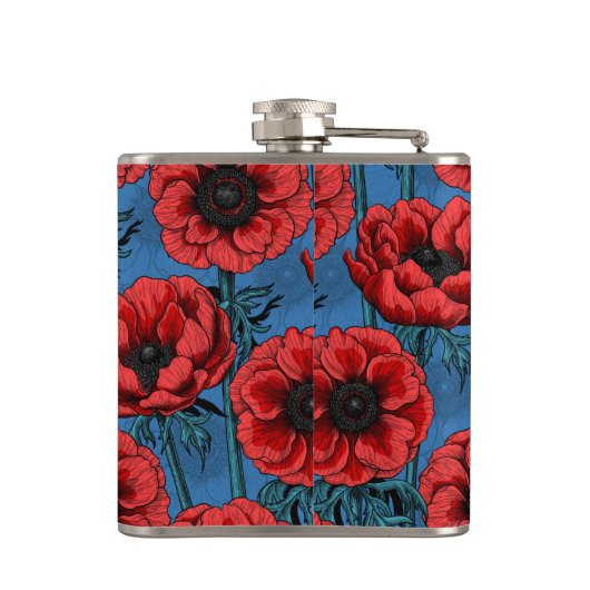 Flasques Jardin de l'anémone rouge (Dos)