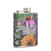 Flasques Jardin fleuri d'été coloré Personnalisé (Droite)