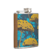 Flasques Jardin Golden Yarrow avec Arrière - plan bleu (Droite)