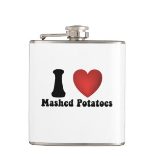 Flasques Je adore les pommes de terre écrasées Cadeau de dî