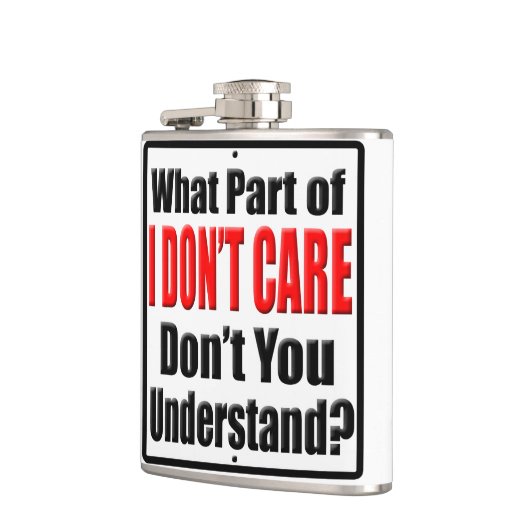 Flasques Je m'en fiche (Gauche)