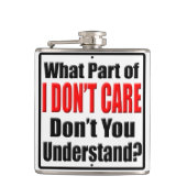 Flasques Je m'en fiche (Devant)