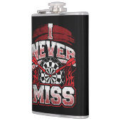 Flasques Je Ne Manque Jamais Dart Player Flask 8 oz. (Gauche)
