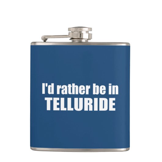 Flasques Je préfère être à Telluride (Devant)