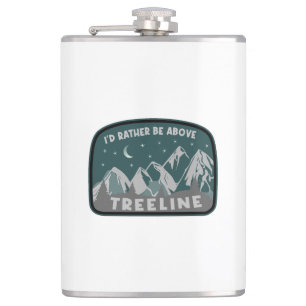 Flasques Je préférerais être au-dessus de Treeline