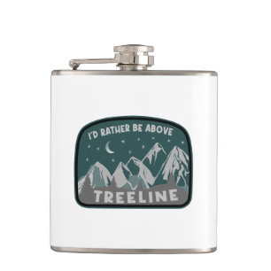 Flasques Je préférerais être au-dessus de Treeline