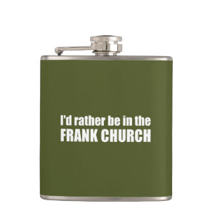 Flasques Je Préférerais Être Dans L'Église Frank