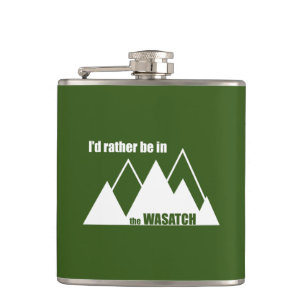 Flasques Je Préférerais Être Dans Les Montagnes Wasatch