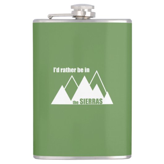 Flasques Je Préférerais Être Dans Les Sierras (Devant)