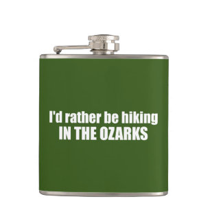 Flasques Je Préférerais Être Randonnée Dans Les Ozarks