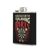 Flasques Je Préférerais Jouer Darts Flask 6 oz. (Gauche)
