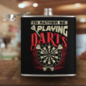 Flasques Je Préférerais Jouer Darts Flask 6 oz.