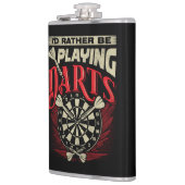 Flasques Je Préférerais Jouer Darts Flask 8 oz. (Gauche)