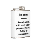 Flasques Je suis désolé. (Droite)