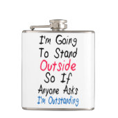 Flasques Je suis exceptionnel - citation drôle, mots (Devant)