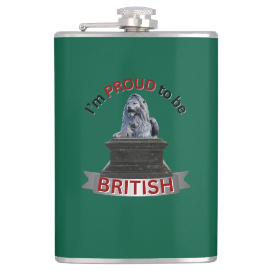 Flasques Je suis fier d'être britannique (Devant)