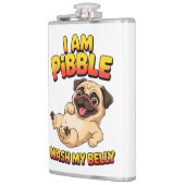Flasques Je Suis Pibble Lave Mon Ventre (Gauche)