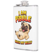 Flasques Je Suis Pibble Lavez Mon Ventre (Gauche)