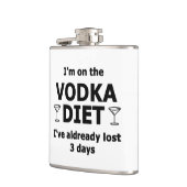 Flasques Je suis sur la vodka Diet (Gauche)