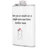 Flasques Je t'aime autant que l'homme droit (Gauche)