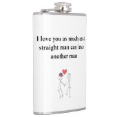 Flasques Je t'aime autant que l'homme droit (Droite)