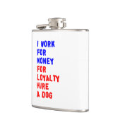 Flasques Je Travaille Pour L'Argent Pour La Fidélité Embauc (Gauche)